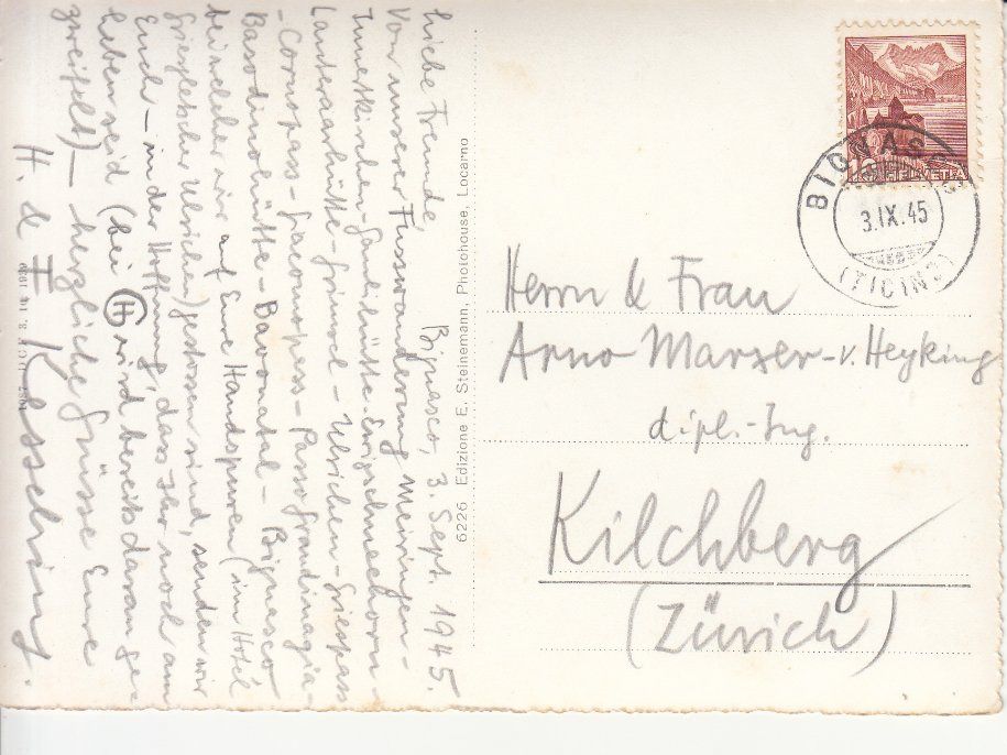Ansichtskarten: Ritorto 1945 – Gebraucht aus Bürglen TG von StampGraf 1