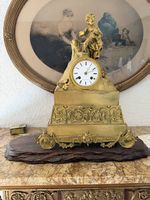Antike französische Kaminpendule um 1840/1850