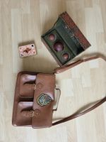 harry potter fan set, hogwarts bag, quidditch, weasley cards