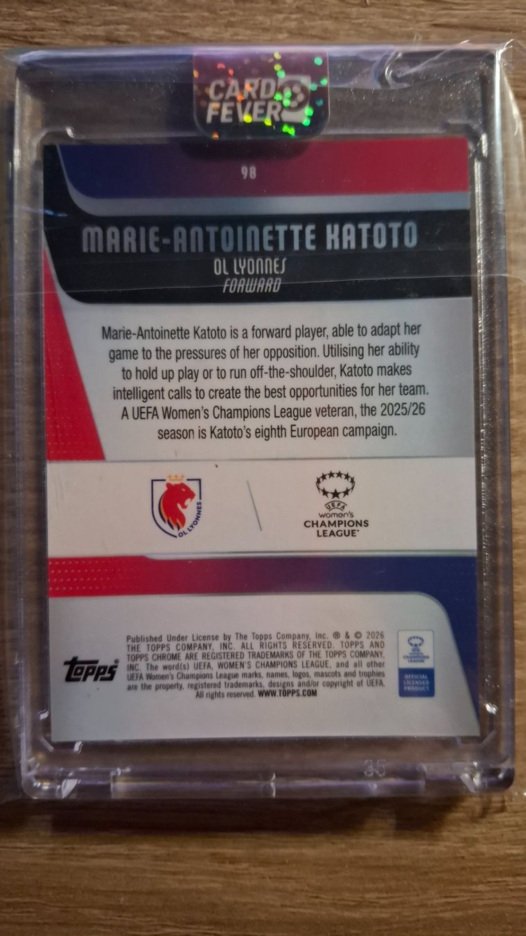 Topps Sammelbilder & Trading cards: Marie-Antoinette Katoto Topps Chrome Red Refractor /5 – Gebraucht aus Neuhausen am Rheinfall von Schweizer83 1