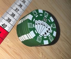 grüner Pokerchips Grinder, green, Mühle