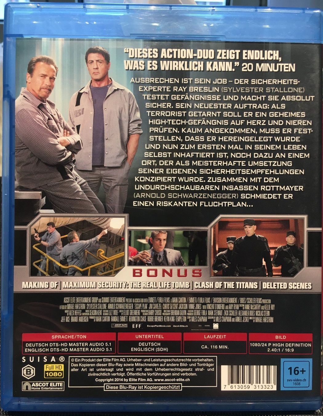 Alle DVDs: ESCAPE PLAN mit Stallone&Schwarzenegger – Gebraucht aus Langnau am Albis von Rodland 1