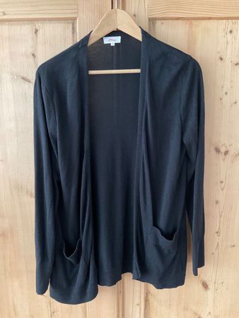 Strickjacke, s. Oliver, schwarz, Gr. 42