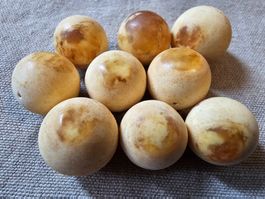 17mm echter baltischer Bernstein Kugel groß butterscotch