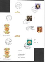 4 FDC Pro Patria 1992 Serie Einzelmarken ET 22.5.1992