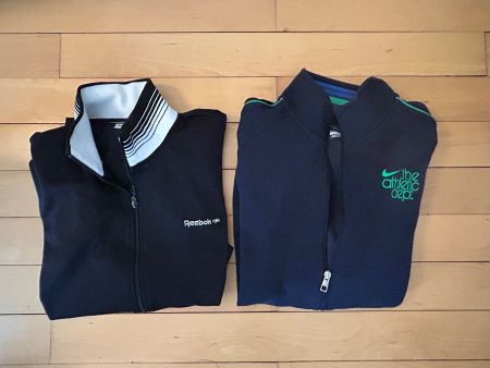 2 Vintage Trainingsjacken Gr. L Nike & Reebok