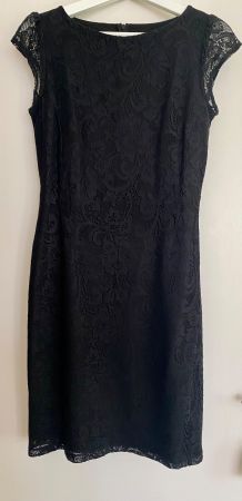 Spitzenkleid in Schwarz, Gr. S/M