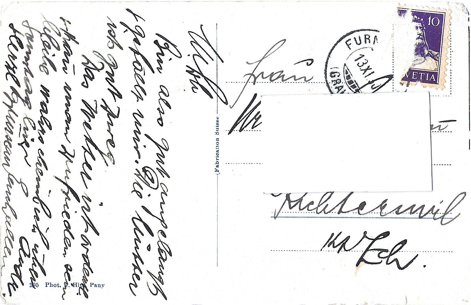 Cartoline postali: Furna  mit  Rhätikon – Usato da Bütschwil venduto da Jackson1A 1