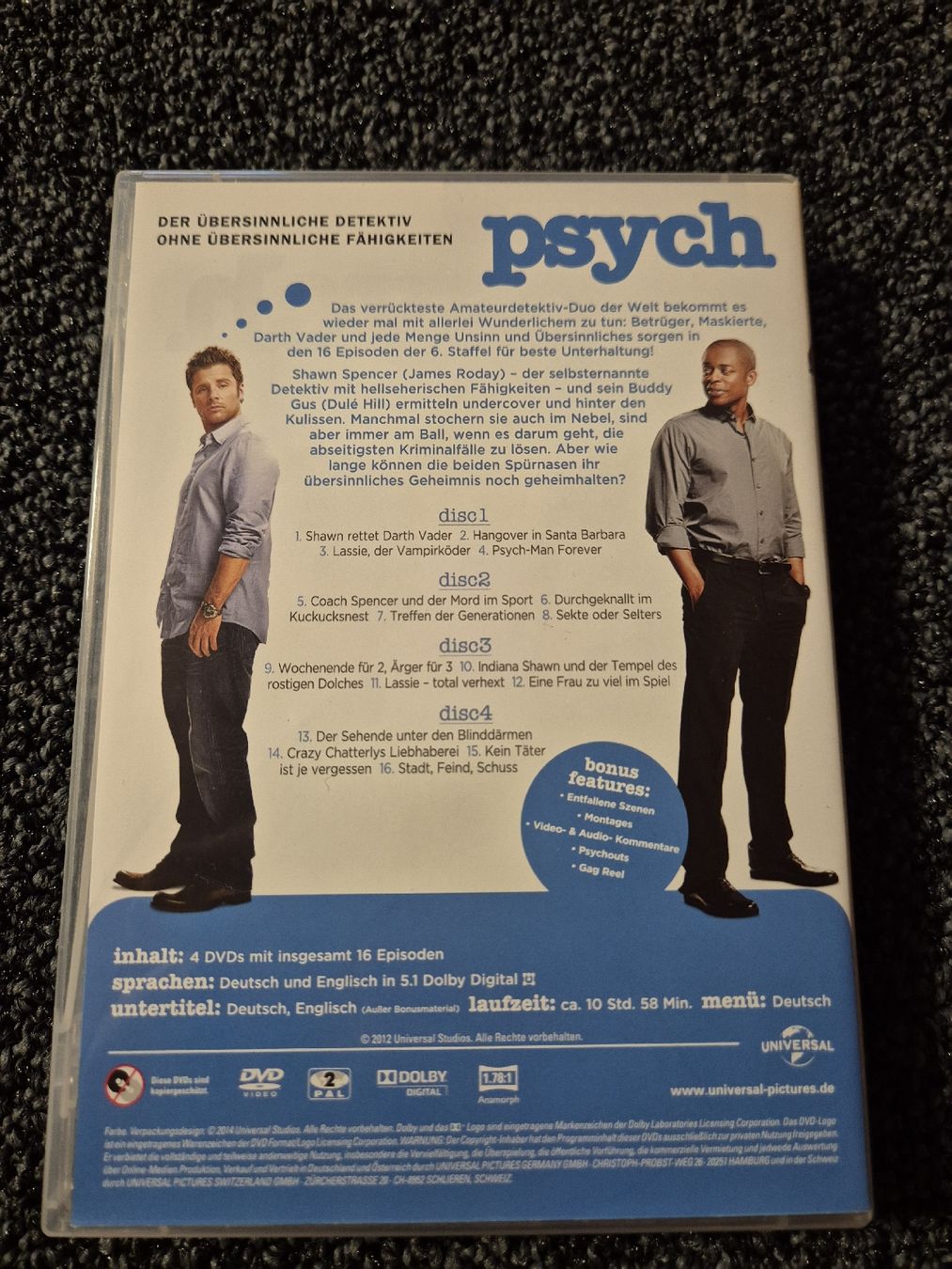 Tutti i DVDs: Psych - Staffel 6 – Usato da Ruswil venduto da jan_bxl5 1