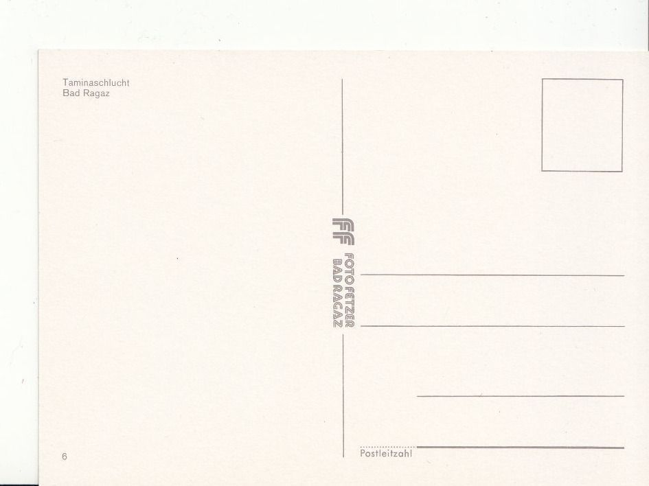 Cartoline postali: Taminaschlucht 2 um 1985 – Usato da Bürglen TG venduto da StampGraf 1