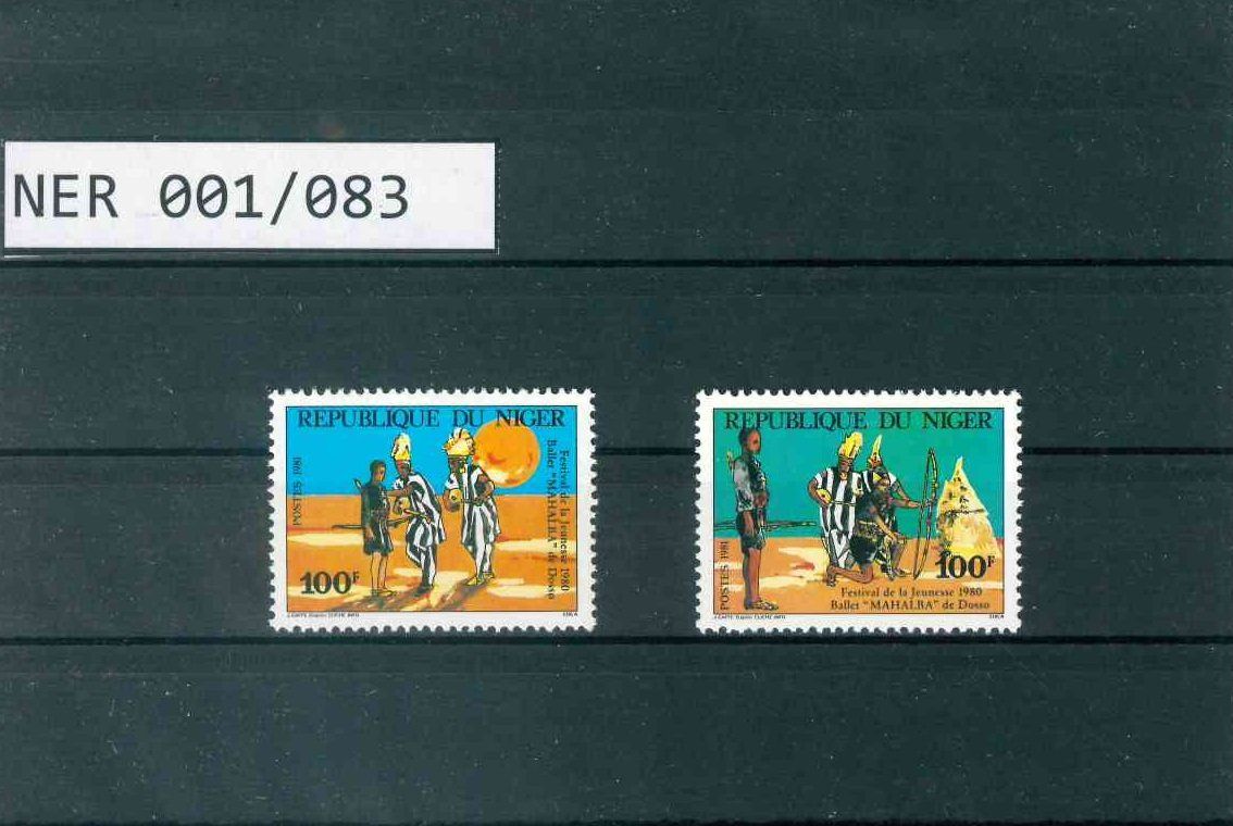 Tutti i francobolli: NIGER 2 BRIEFMARKEN JUGENDFESTIVAL – Nuovo (secondo la descrizione) da Marly venduto da Stampfinder