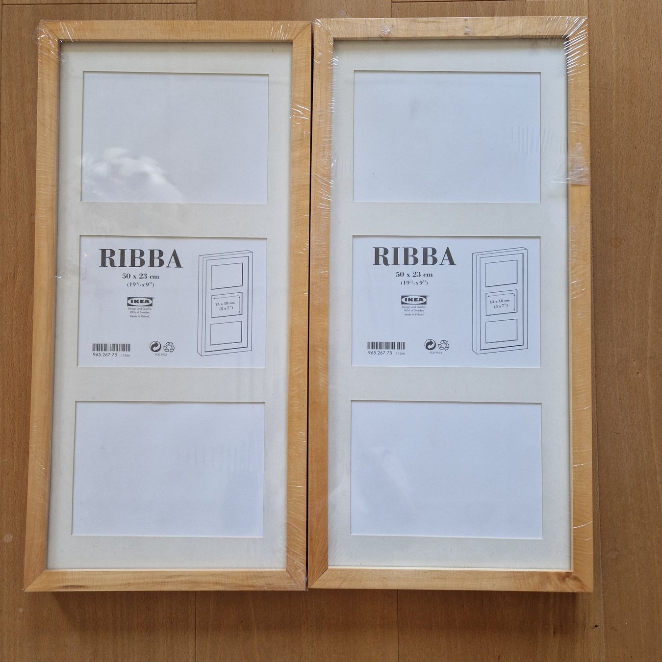 Ikea Cornici: Ribba Bilderrahmen helles Holz 50x23 cm originalverpackt – Nuovo e nell'imballaggio originale da Rüti ZH venduto da Gigelisuppe