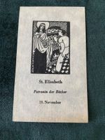 Elisabeth Patronin der Bäcker Heiligenbildchen Andachtsbild