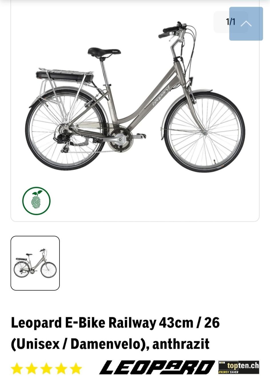Leopard Biciclette: Leopard E-Bike Railway – Usato da Oberuzwil venduto da Alex_66 3