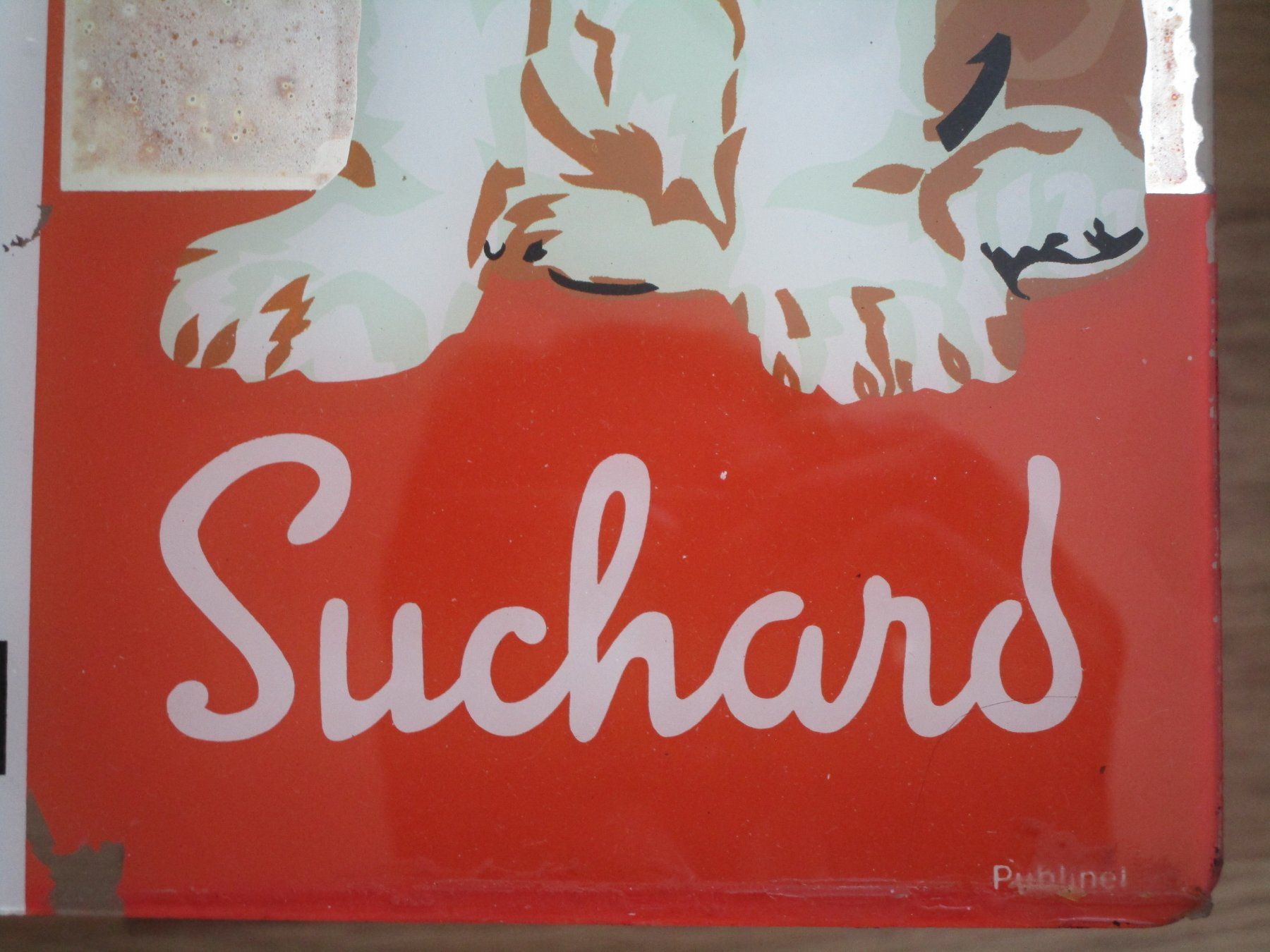 Suchard Insegne: Werbeschild hinter Glas  Milka Schokolade Suchard – Usato da Heimberg venduto da Lupo57 2