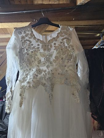 Festliches,/Hochzeit elegantes Kleid, Gr. M/L, nur einmal ge