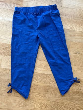 Leggins blau Grösse L mit Schleifen NEU
