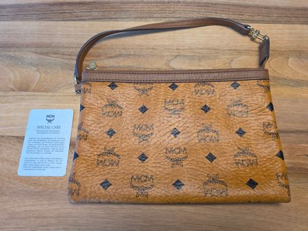 Pochette, Clutch, kleine Tasche von MCM, Visetos, Leopard