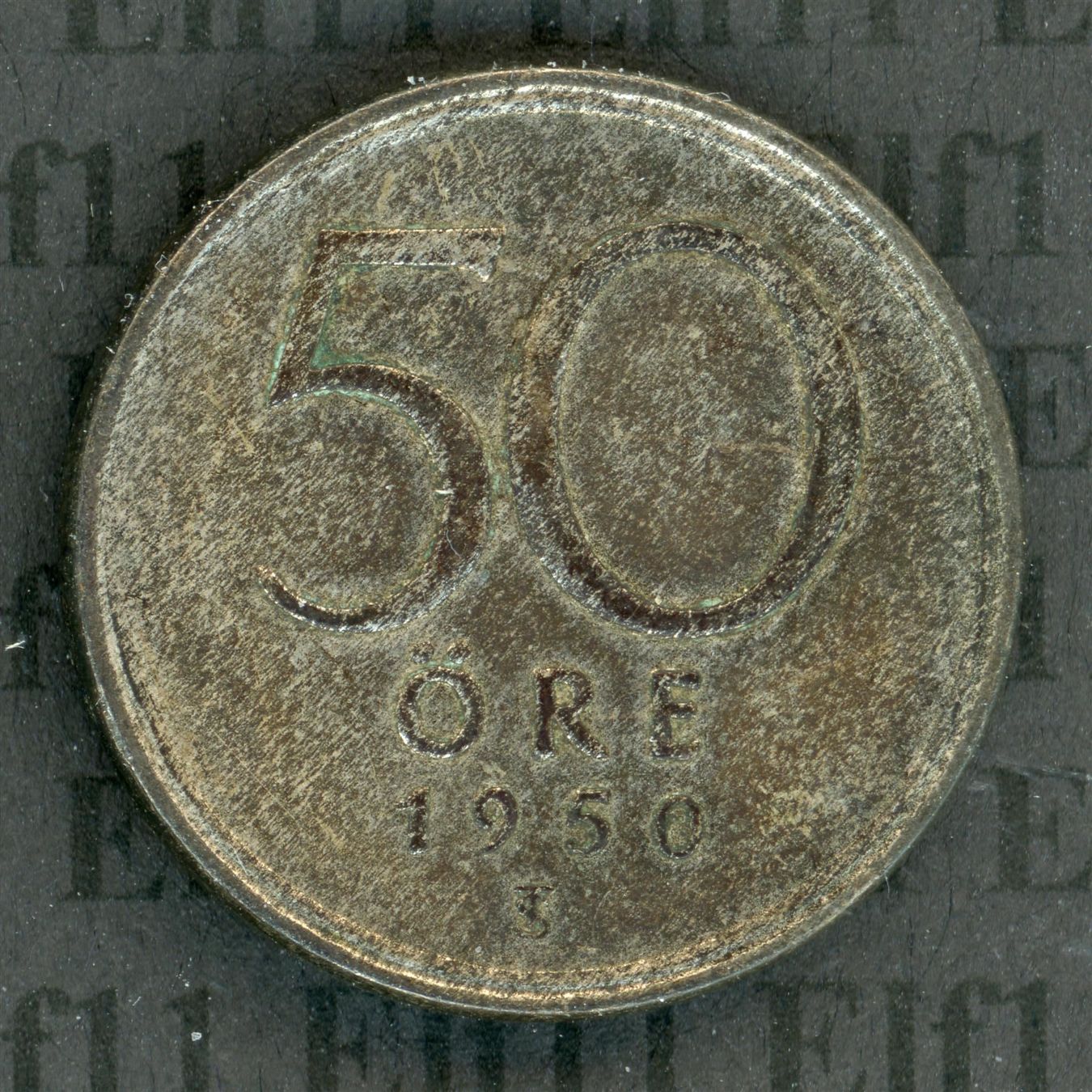 Tutti le monete: SEK___0.50 1950 -vz 50 Öre – Usato da Widnau venduto da Elf11