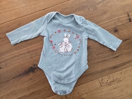 Baby Body C&A mit Hasen, Grösse 68, Mum, grün, türkis