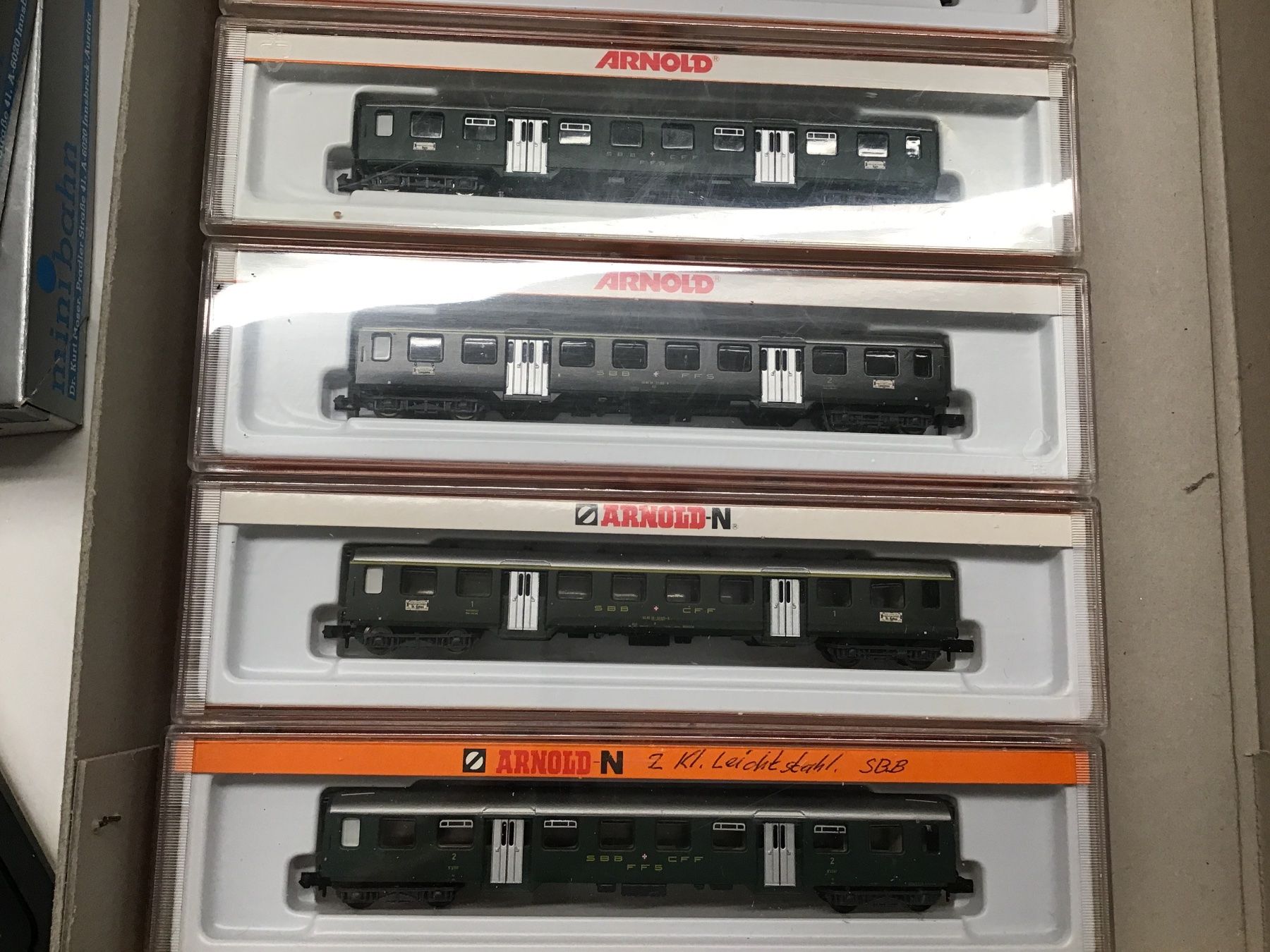 Arnold Modelleisenbahnen: Arnold N SBB CFF Wagen, 7 WAGEN ZUG – Neu (gemäss Beschreibung) aus Männedorf von Modellbau-wyss 2