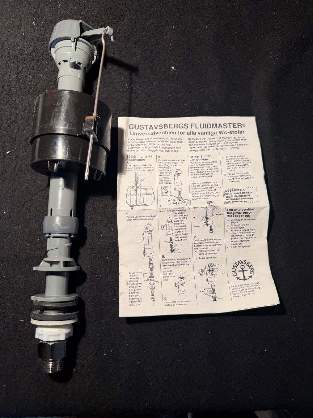 Sonstige Gartengeräte: Gustavsberg Fluidmaster , Schwimmerventil universal – Neu und originalverpackt aus Niederrohrdorf von ledergerber