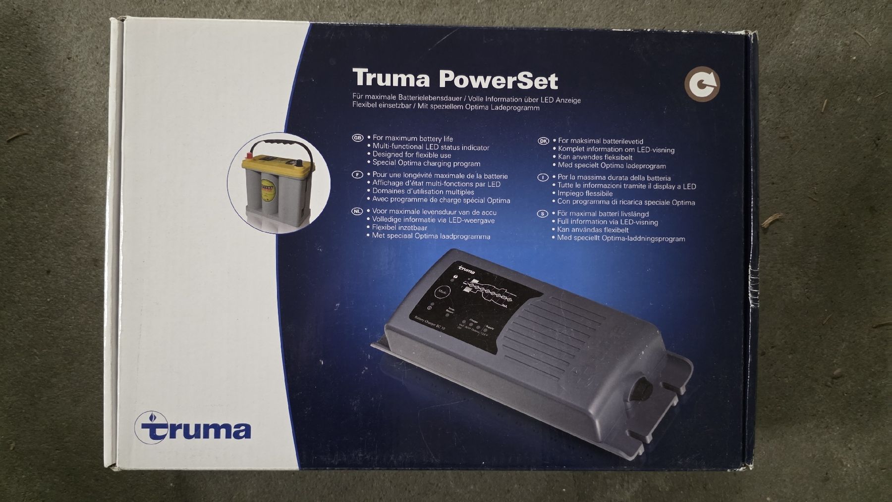 Caricabatterie: Truma PowerSet Ladegerät BC 10 mit Optima Batterie - Neu – Nuovo e nell'imballaggio originale da Bronschhofen venduto da Tvboss0