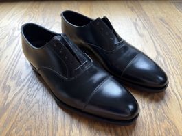Crockett & Jones Audley Oxford Shoes Black Calf Size 7.5 UK