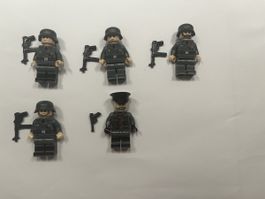 Ww2 Deutsche Soldaten Klemmbaustein Minifiguren Führungsstab