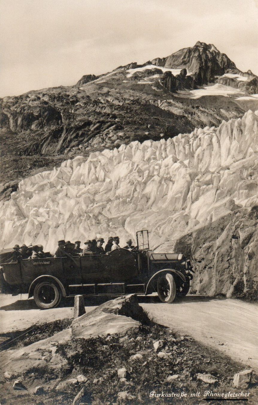 Ansichtskarten: Furkastrasse mit Rhonegletscher – Neu (gemäss Beschreibung) aus Melano von pisonsdro