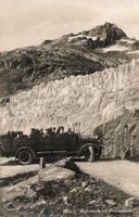 Furkastrasse mit Rhonegletscher