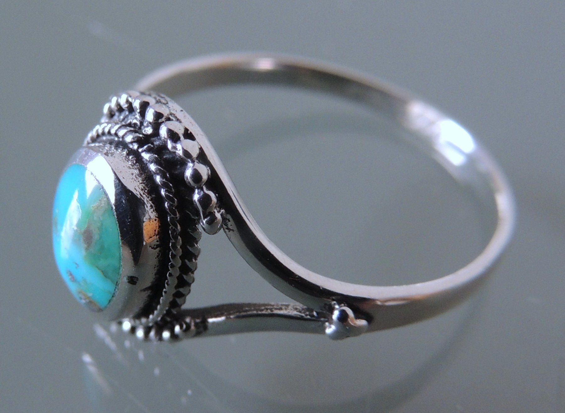 Anelli: Silber 925 Türkis Fingerring Gr. 59 – Nuovo e nell'imballaggio originale da Waldenburg venduto da schaller707 3