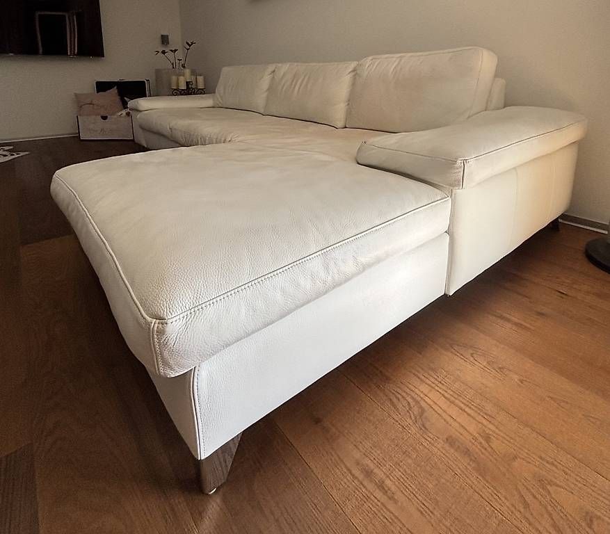 Divani: Sofa Weiss Leder – Usato da Wallenbuch venduto da Paedi1975 2