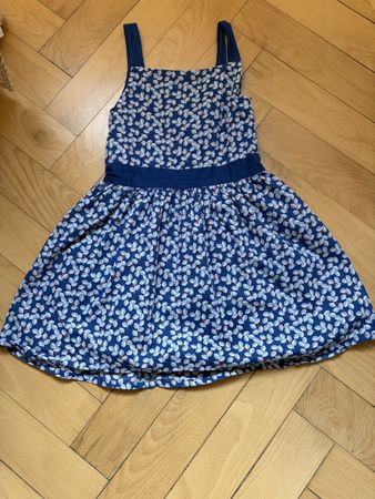 Robe Okaïdi bleue taille 128 comme neuve 