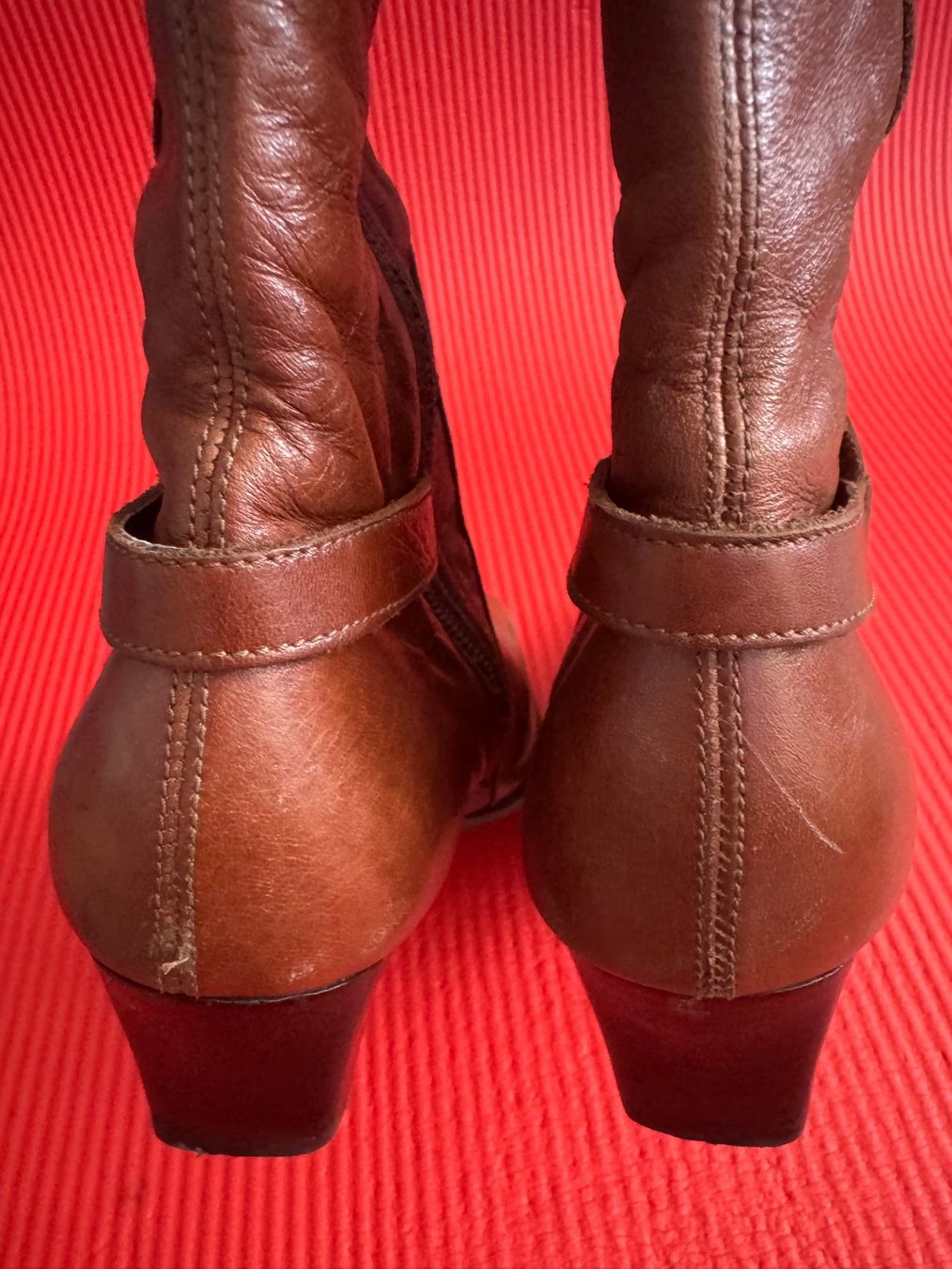 Damenschuhe: Vintage Y2K Damen Echt Leder Stiefelette Braun Gr 35 – Gebraucht aus Frenkendorf von Style365 4