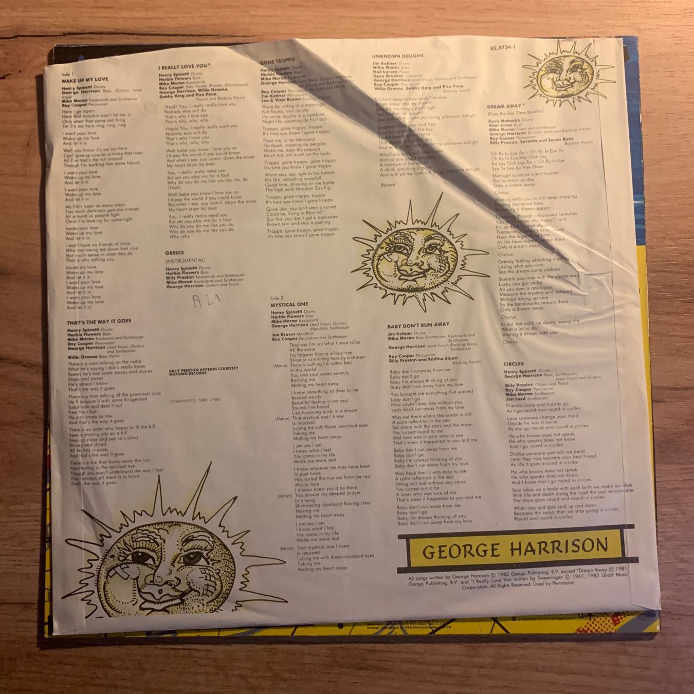 Dischi in vinile: GEORGE HARRISON - GONE TROPPO...OG GER 1982...VG++/VG++ – Usato da Gals venduto da Diskopatshop 2