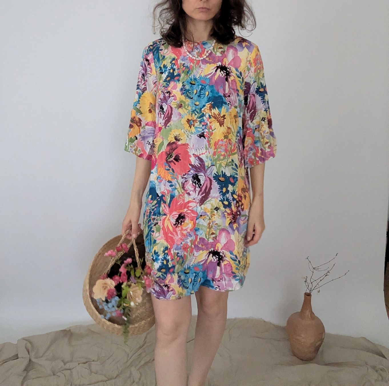 Tuniques: Tunika H&M Blumenmuster Viscose Grösse M  – D'occasion à Rorschach par olg_5qq2