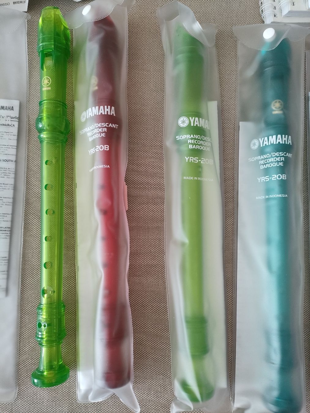Yamaha Musikinstrumente: 6 Blockflöten Yamaha mit 6x Notenheft – Neu und originalverpackt aus Bern von Lidia.5 2