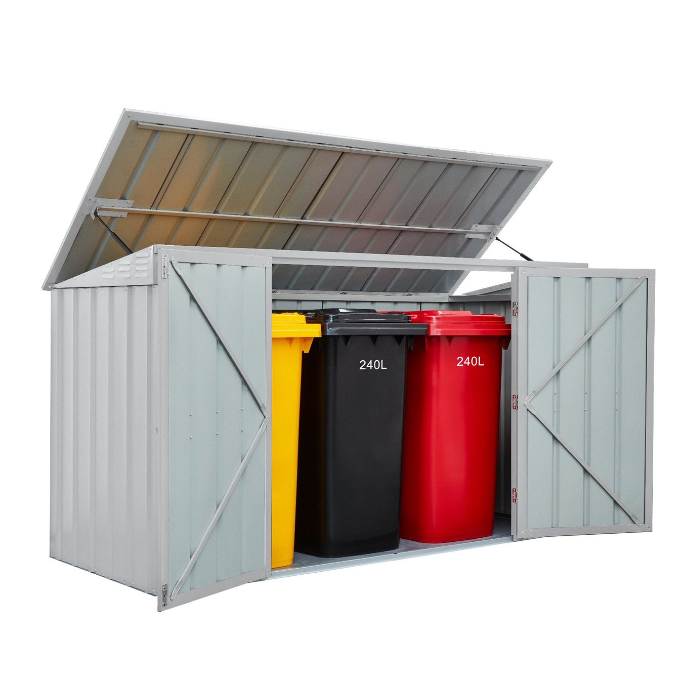 Casette da giardino & serre: Metallschrank gross 8x3 – Nuovo e nell'imballaggio originale da Erlinsbach venduto da Home-World 4