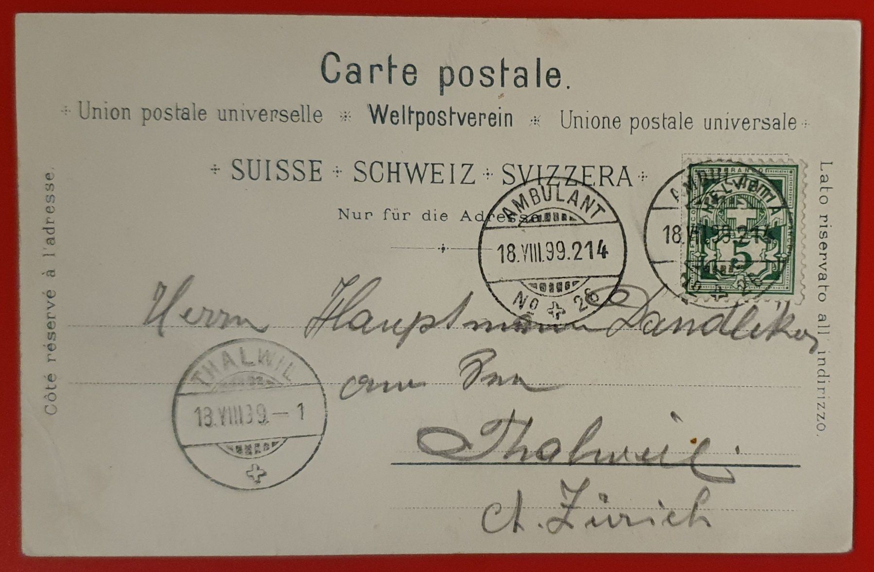 Cartoline postali: Gruss aus Ragaz 1899 – Usato da Kreuzlingen venduto da Rschweiz1 1