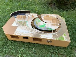 Modelleisenbahnanlage im Rohbau