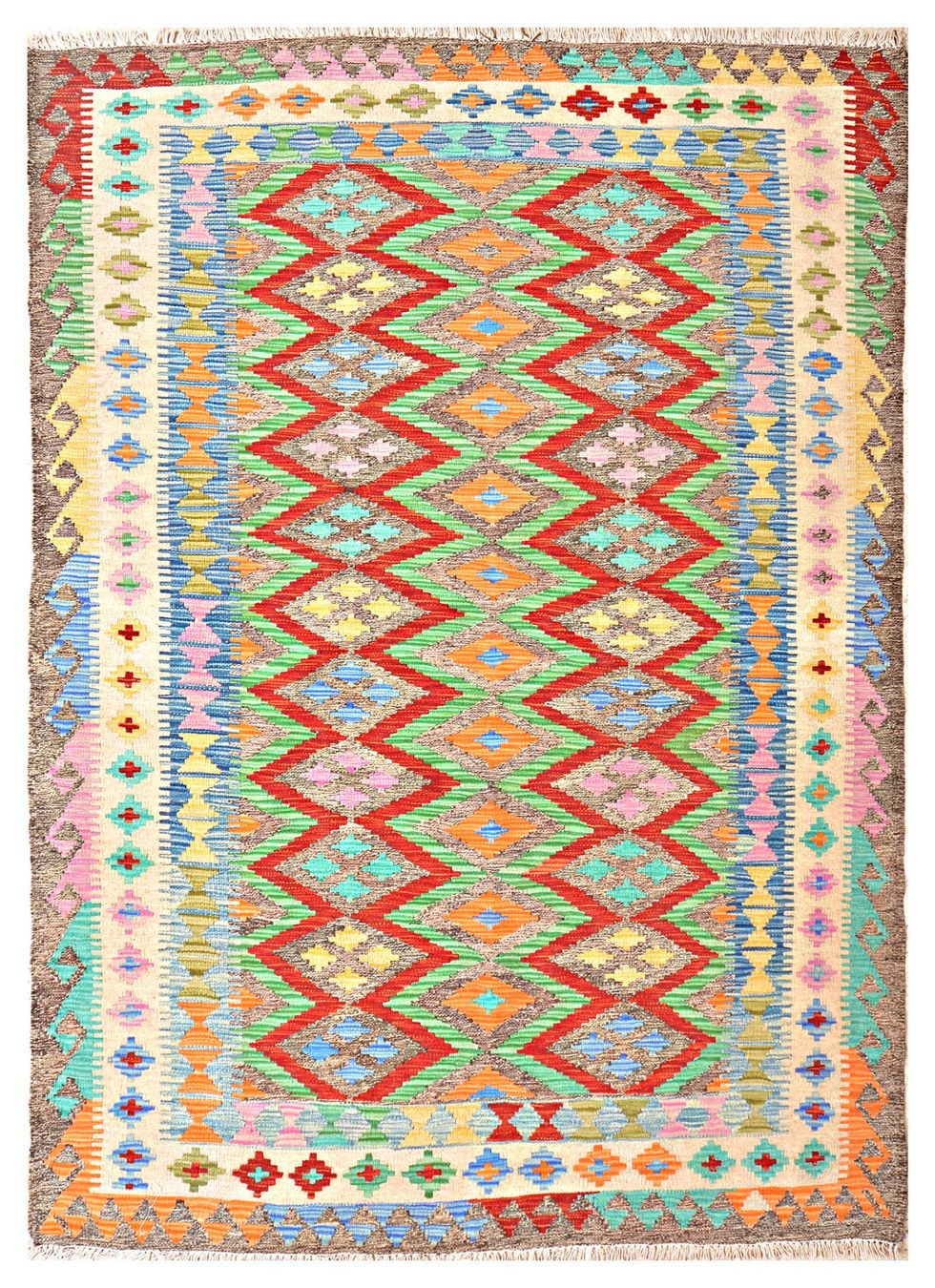 Kelim Tappeti: Oriente Kelim Teppich 150x200 Cm – Nuovo e nell'imballaggio originale da Lahore venduto da Fairways79 1