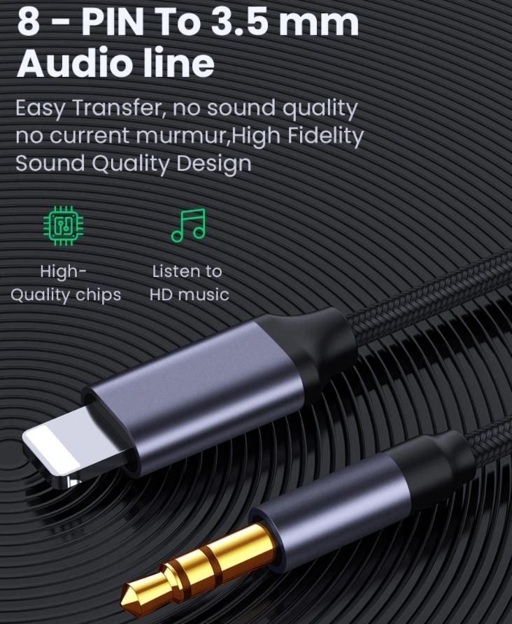 Cavi: iPhone 3,5-mm-Klinken-Aux-Kabel – Nuovo e nell'imballaggio originale da Unterägeri venduto da RmOnline 1