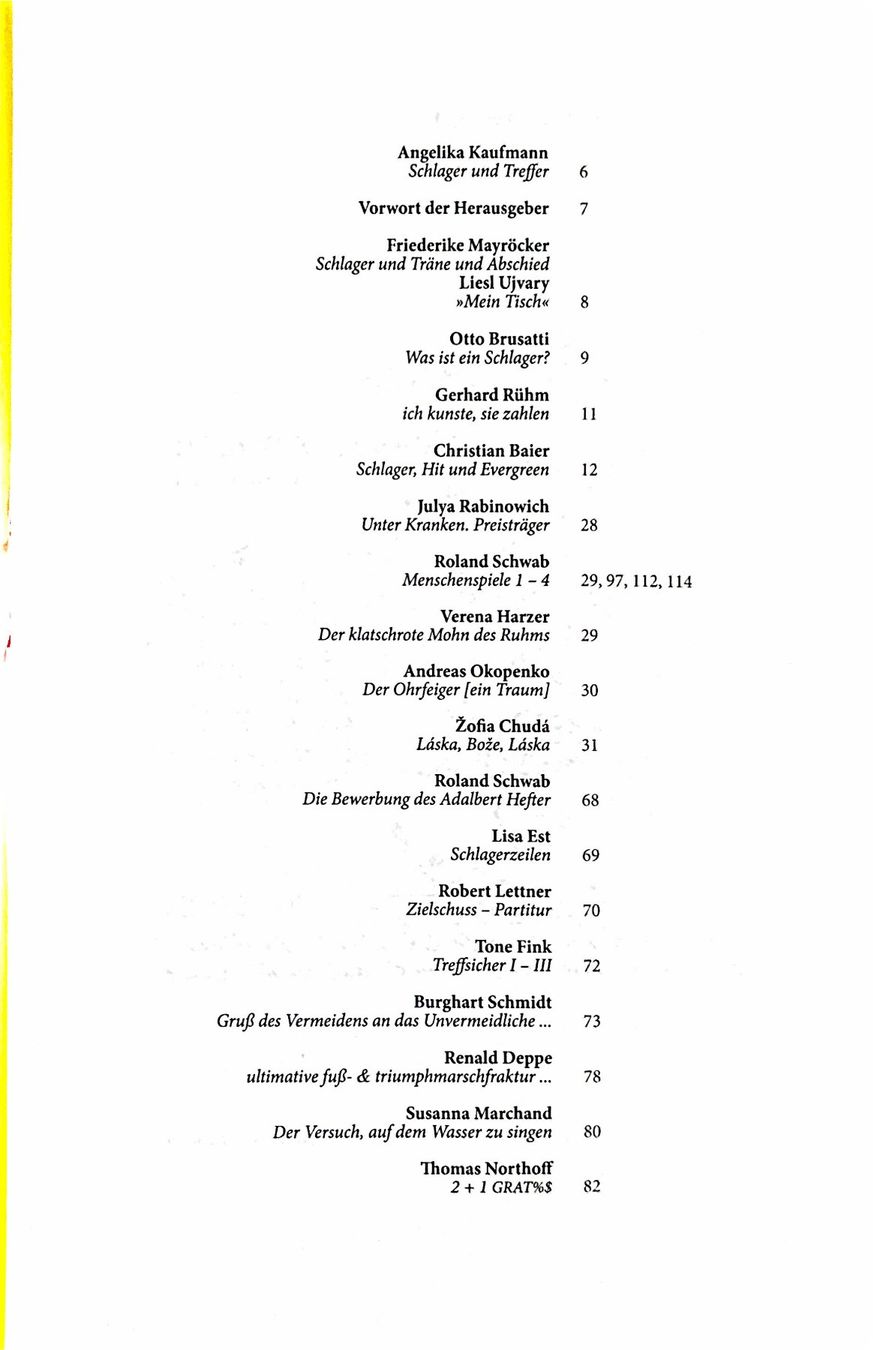 Libri: Baier Christian, Schlager & Treffer - Eine Anthologie – Nuovo (secondo la descrizione) da Sarnen venduto da Livres 4