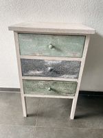 Vintage Komode Tischchen mit 3 Schubladen, Shabby Chic