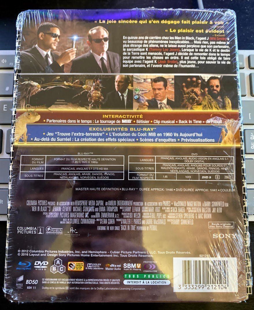Alle DVDs: Men in Black 3 (2012) - Blu-ray + DVD – Neu und originalverpackt aus Semsales von __Florian__ 2