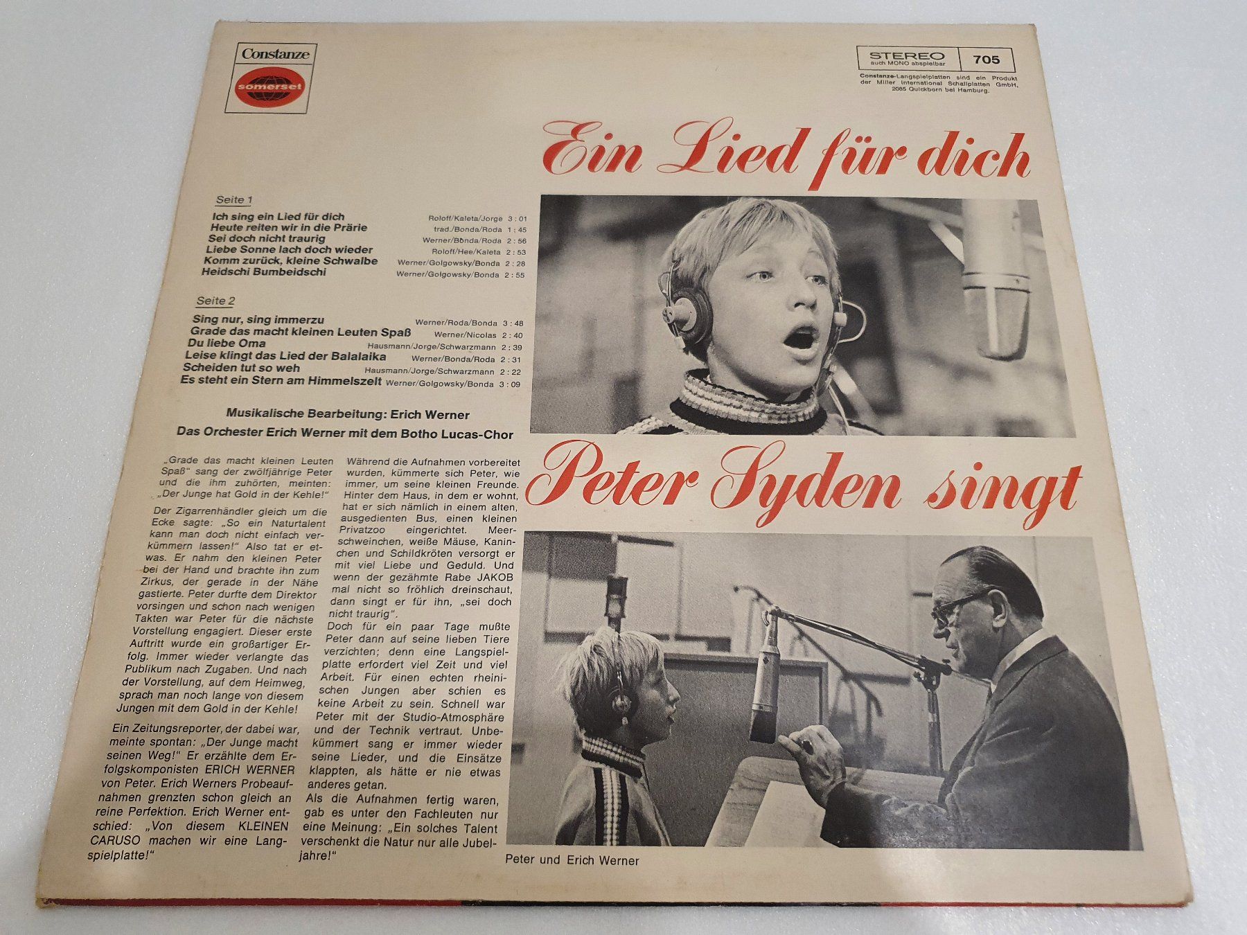 Dischi in vinile: Peter Syden – Ein Lied Für Dich – Usato da Uster venduto da Vinyl-Leidenschaft 1