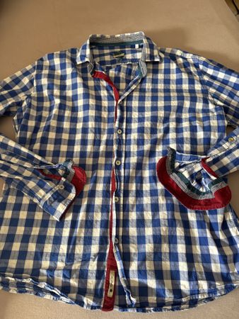 Lucky Hemd, blau-weiss kariert, Gr. XL men