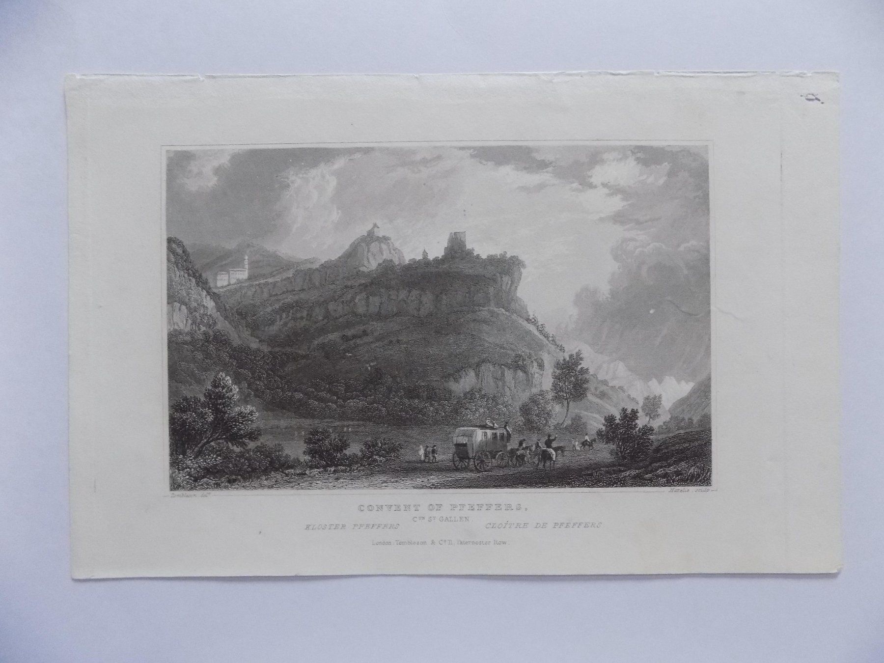 Gravures: Pfäfers von Tombleson – D'occasion à Risch par Antikfee