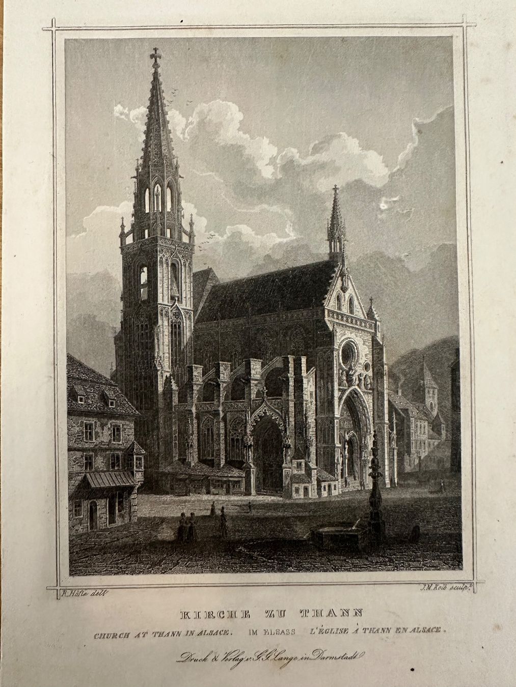 Incisioni: Kirche Thann Elsass Frankreich – Usato da Oberuzwil venduto da Crystall0